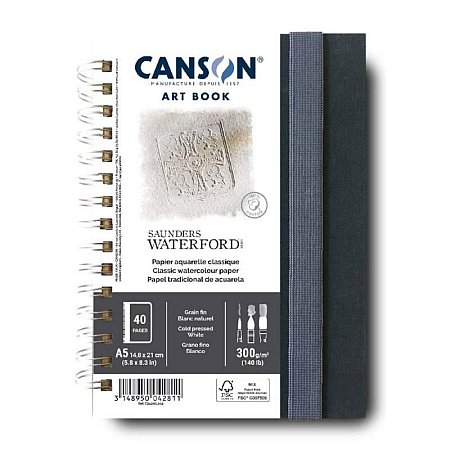 Canson Art Book Saunders Waterford 300g CP A5 - Portrait