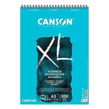 Canson XL Watercolour 300g 30 Sheets - A3