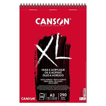 Canson XL Oil & Acrylic 290g 30 Sheets - A3