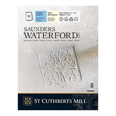 Saunders Waterford pads 12 sheets 300g CP/NOT - 310x410mm