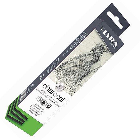 Lyra Willow Charcoal - Thin 3-4mm (15 pcs)