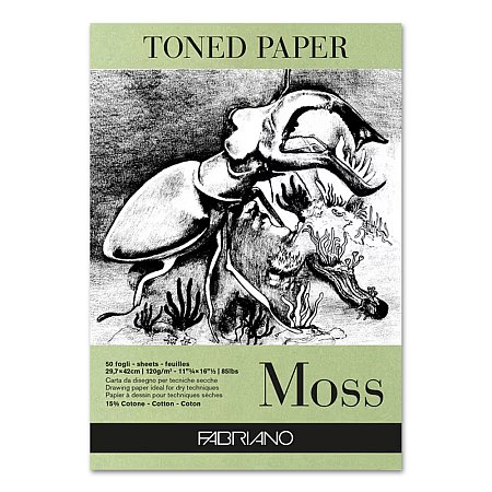 Fabriano Toned Paper Moss - A3