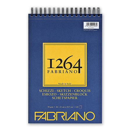 Fabriano 1264 Sketch 90g Spiral 60 Sheets - A5