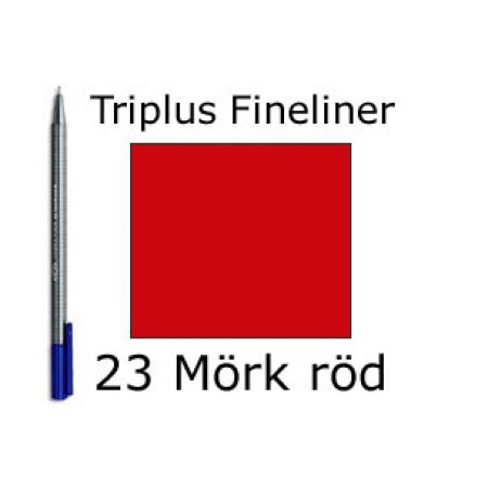 Staedtler, Triplus Fineliner 0.3mm - 23 mörk röd