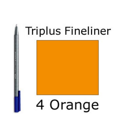 Staedtler, Triplus Fineliner 0.3mm  - 4 orange