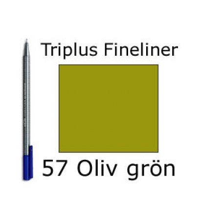 Staedtler, Triplus Fineliner 0.3mm - 57 oliv grön