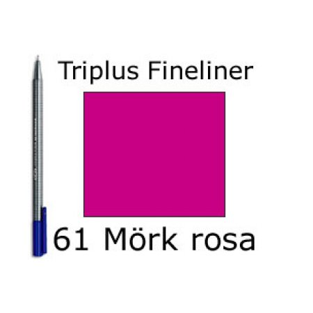 Staedtler, Triplus Fineliner 0.3mm - 61 mörk rosa