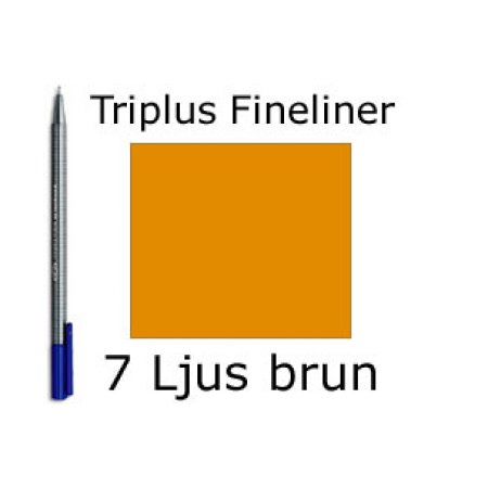 Staedtler, Triplus Fineliner 0.3mm  - 7 ljus brun