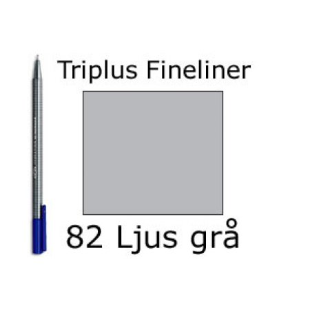 Staedtler, Triplus Fineliner 0.3mm - 82 ljus grå