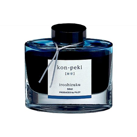 Pilot Ink Iroshizuku 50ml Blue - Kon-peki (Deep cerulean blue)