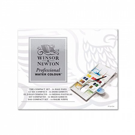 Winsor & Newton Professional Watercolour Compact set 14 Half Pans