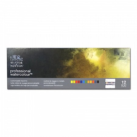 Winsor & Newton Professional Watercolour Customisable Travel Tin - 12 Half Pans