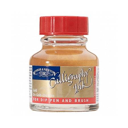 Winsor & Newton Calligraphy 30ml Dip ink - 283 Gold (metallic)