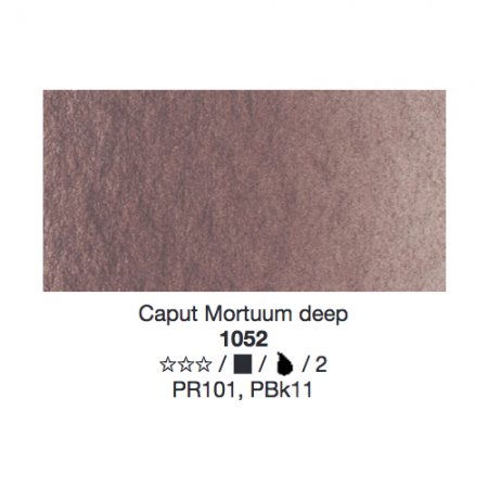 Lukas Aquarell 1862 24ml - 1052 Caput mortuum deep