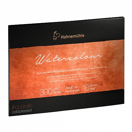 Hahnemühle Watercolour Block 10 sheets 300g Cold Pressed - 24x32cm