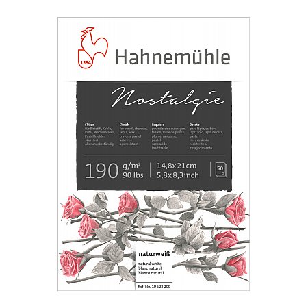Hahnemuhle, Sketch Nostalgie, block 190g, limmad, 50 ark - A5