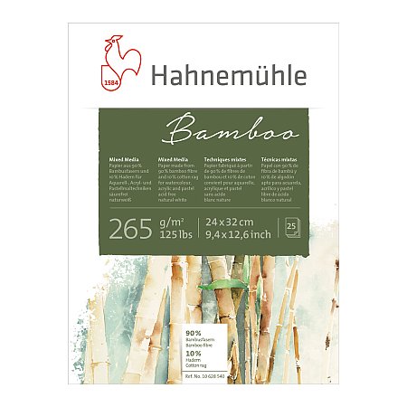 Hahnemuhle Bamboo, block 265g, 25 ark - 24x32cm