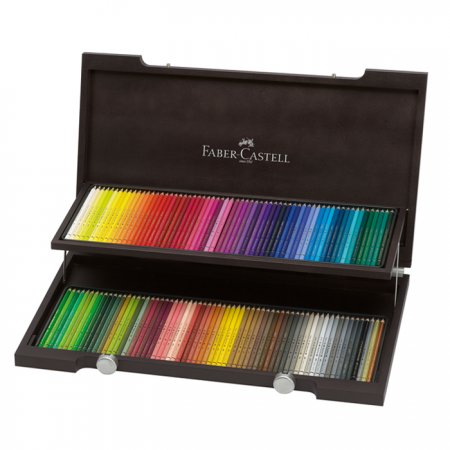 Faber-Castell Polychromos Pencil Set - Wood case 120 colours