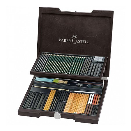 Faber-Castell Art supplies Pitt Monochrome wood case