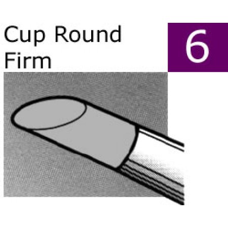 Colour Shaper, Cup Round Firm  - grå, 8 mm - 6
