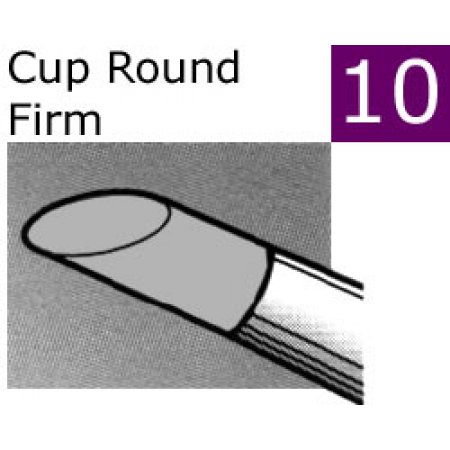 Colour Shaper, Cup Round Firm  - grå, 11 mm - 10