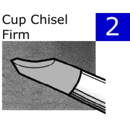 Colour Shaper, Cup Chisel Firm - grå, 5 mm - 2