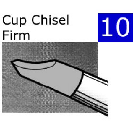 Colour Shaper, Cup Chisel Firm - grå, 11 mm - 10