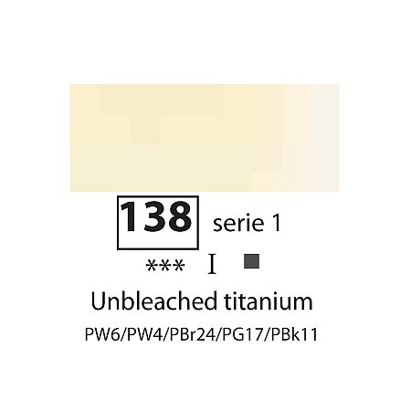 Sennelier Extra Fine Oil, 40ml - 138 Unbleached Titanium