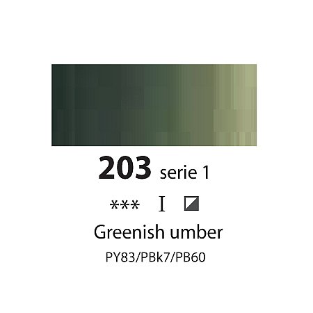 Sennelier Extra Fine Oil, 40ml - 203 Greenish Umber