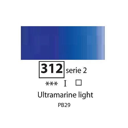 Sennelier Extra Fine Oil, 40ml - 312 Ultramarine Light