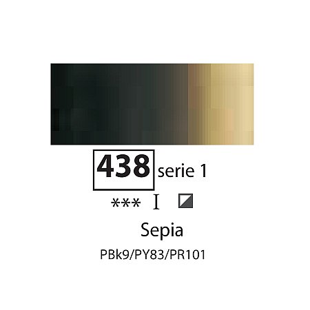 Sennelier Extra Fine Oil, 40ml - 438 Sepia 