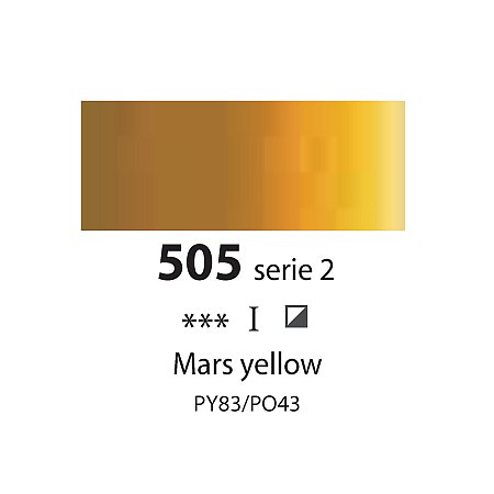 Sennelier Extra-Fine Oil 40ml - 505 Mars Yellow.