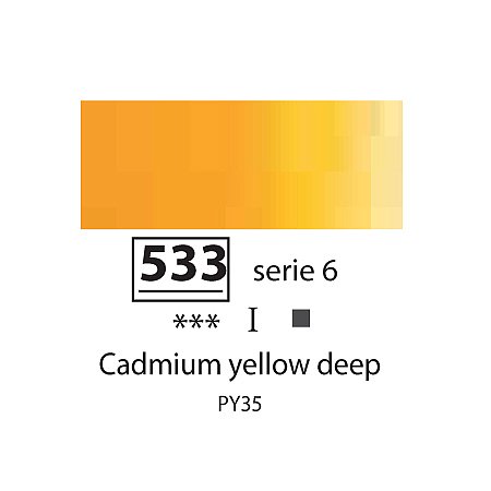 Sennelier Extra Fine Oil, 40ml - 533 Cadmium Yellow Deep