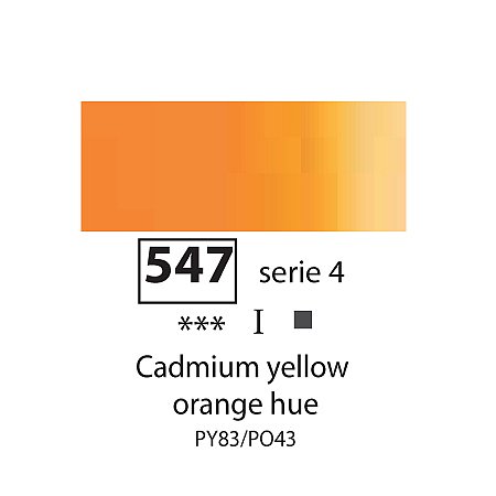 Sennelier Extra Fine Oil, 40ml - 547 Cadmium Yellow Orange Hue