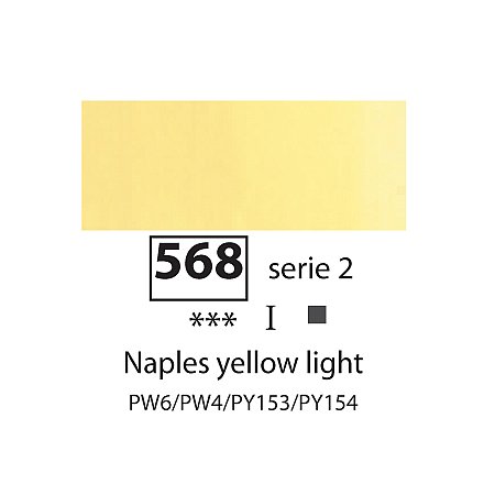 Sennelier Extra Fine Oil, 40ml - 568 Naples Yellow Light