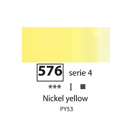 Sennelier Extra Fine Oil, 40ml - 576 Nickel Yellow