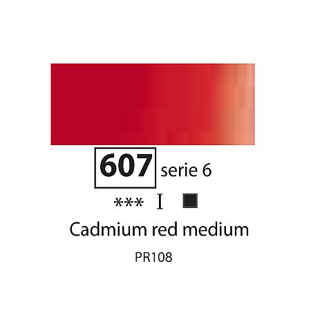 Sennelier Extra Fine Oil, 40ml - 607 Cadmium Red Medium