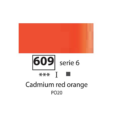 Sennelier Extra Fine Oil, 40ml - 609 Cadmium Red Orange