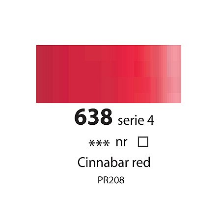Sennelier Extra Fine Oil, 40ml - 638 Cinnabar Red