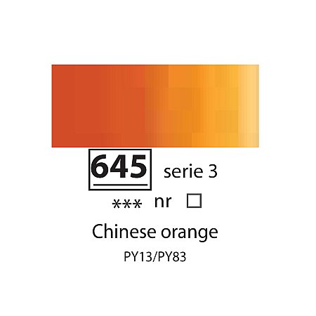 Sennelier Extra-Fine Oil 200ml - 645 Chinese Orange
