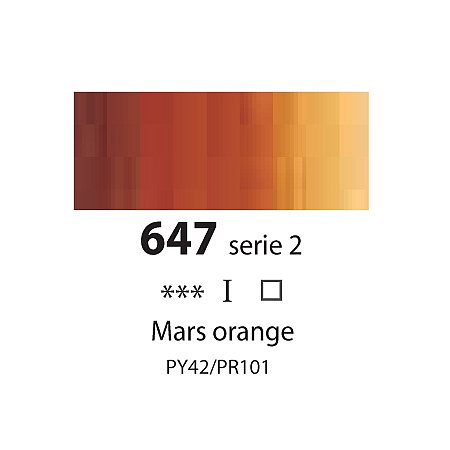 Sennelier Extra Fine Oil, 40ml - 647 Mars Orange