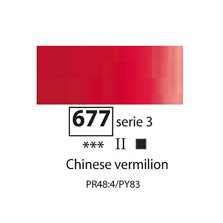 Sennelier Extra Fine Oil, 200ml - 677 Chinese Vermilion