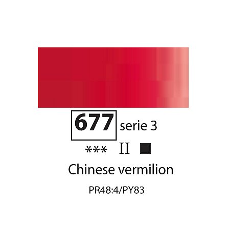 Sennelier Extra-Fine Oil 200ml - 677 Chinese Vermilion