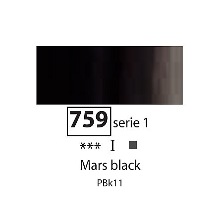 Sennelier Extra Fine Oil, 40ml - 759 Mars Black