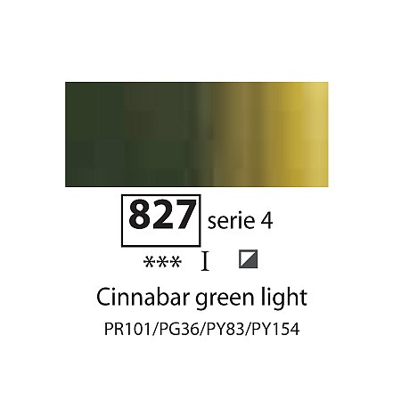 Sennelier Extra-Fine Oil 40ml - 827 Cinnabar Green Light