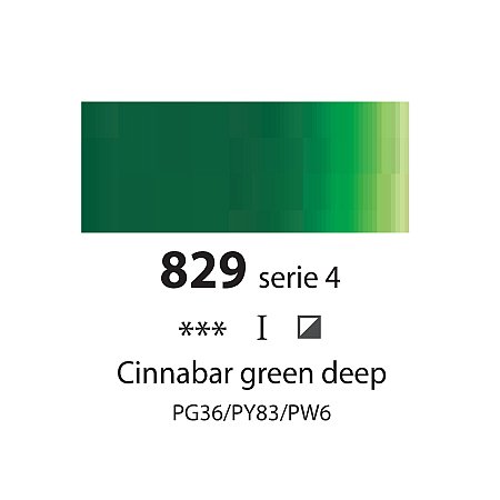 Sennelier Extra Fine Oil, 40ml - 829 Cinnabar Green Deep