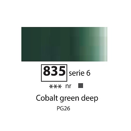 Sennelier Extra Fine Oil, 40ml - 835 Cobalt Green Deep.