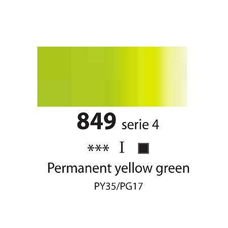 Sennelier Extra Fine Oil, 40ml - 849 Permanent Yellow Green