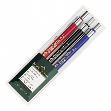 Faber-Castell Mechanical pencil TK-Fine 1306 set 0.35/0.5/0.7mm