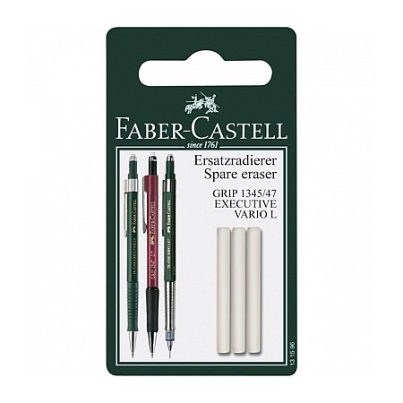Faber-Castell Vario L Grip 1345/1347 (3 pcs) Eraser Refill